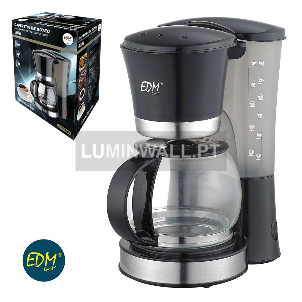 Cafeteira de Filtro 12 Chavenas 1,2 Litros 800W