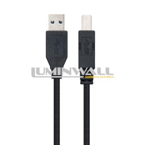 Cabo USB A Macho - USB B Macho (2 mts) NANOCABLE
