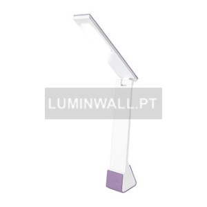 Candeeiro LED para Secretária 4W Recarregável Lilás