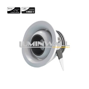 Downlight LED BRONO 3W Redondo Basculante Aluminio IP20 CRI>90 2700K 300LM