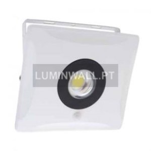 Projector LED SMD 50W SLIM em Alumínio Fundido Branco 6400K c/Sensor