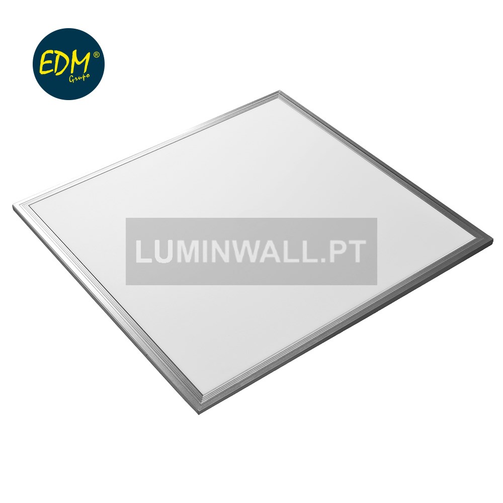 Painel LED 60X60 40W Encastrável 6400K 3200Lm Aro Cromado