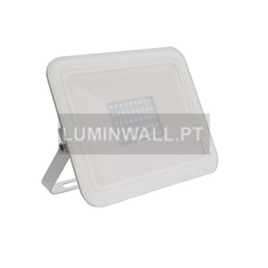 Projector LED Vidro 100W 3000K Branco
