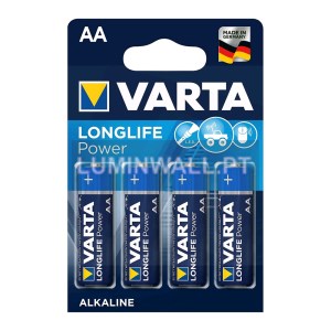 PILHA VARTA ALCALINA LR06 AA (BLISTER 4 PILHAS)