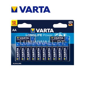 PILHA VARTA ALCALINA LR06 AA (BLISTER 12 PILHAS 8+4)