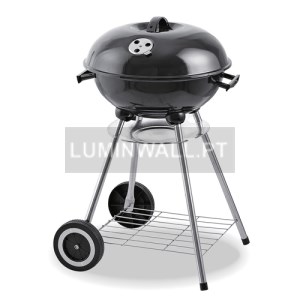 Churrasqueira Metálica com Tampa e Rodas Ø44X70CM