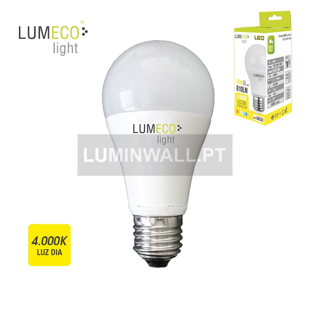 Lâmpada Standard LED E27 10W 810Lm 4.000K Branco Neutro