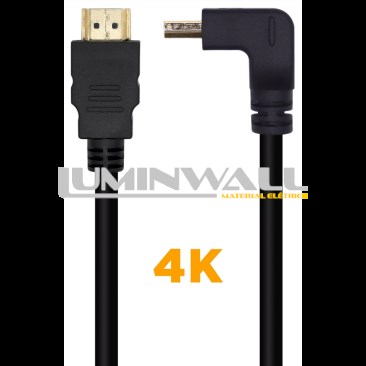 Cabo HDMI V2.0 Macho - Macho 4K 60Hz (1 metro) - AISENS