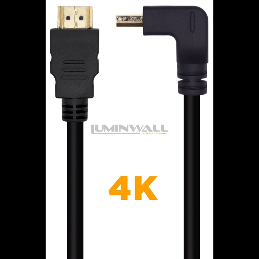 Cabo HDMI V2.0 Macho - Macho 4K 60Hz (1 metro) - AISENS