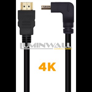 Cabo HDMI V2.0 Macho - Macho 4K 60Hz (1 metro) - AISENS
