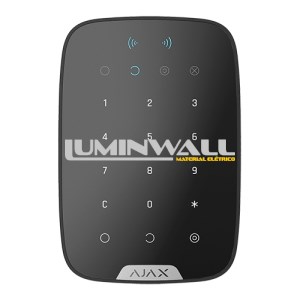 Teclado de Segurança Independente Wireless c/ Leitor Preto AJAX