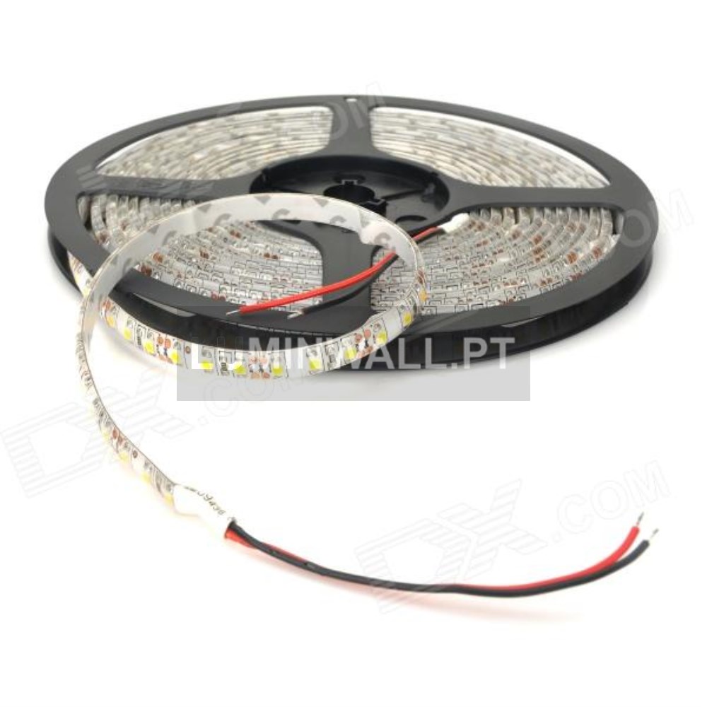 Fita LED 3528 12V 60SMD's 4.8W/MT. IP20 3000K 5MTS.