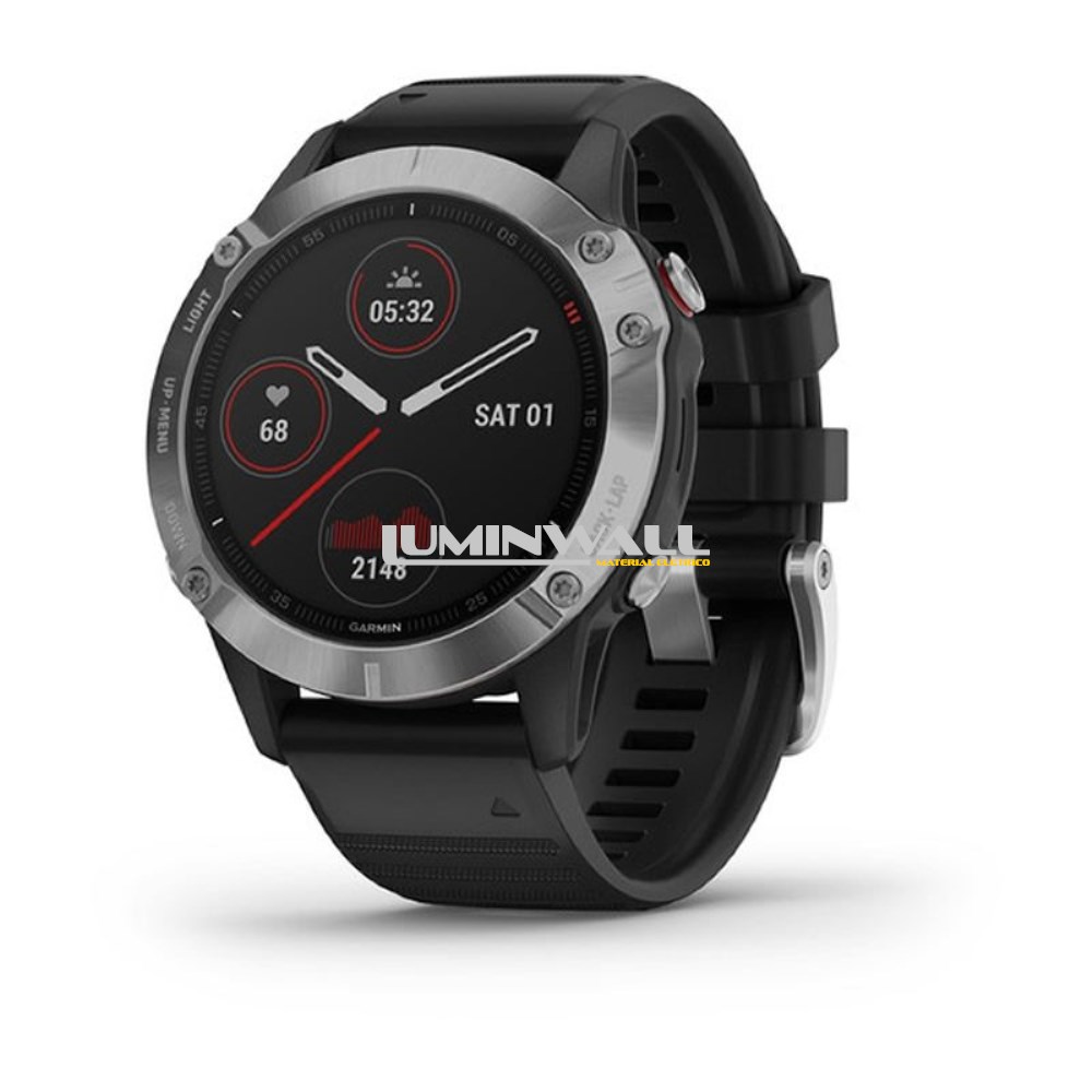 Smartwatch GARMIN Fenix 6 1.3" 64MB 47mm Prateado/Preto