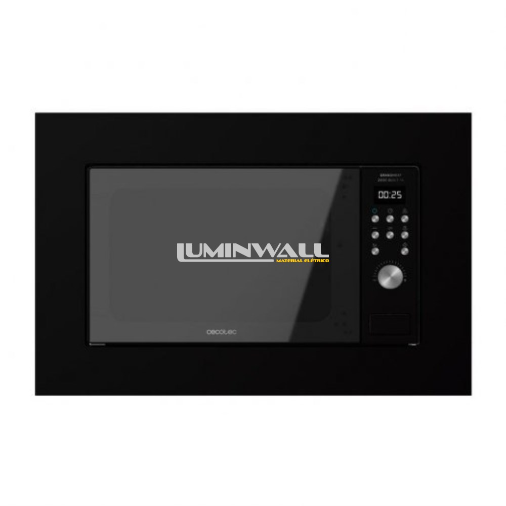 Microondas de Encastre GrandHeat 2000 Built-In 700W 20L (Preto) CECOTEC