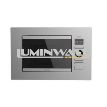 Microondas de Encastre GrandHeat 2090 Built-In Steel 800W 20L (Prateado) CECOTEC