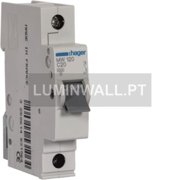 Disjuntor 1P 20A 3Ka