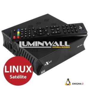 Receptor Satélite DVB-S2 Twin E2 H.265 Full HD Enigma 2 AXAS HIS