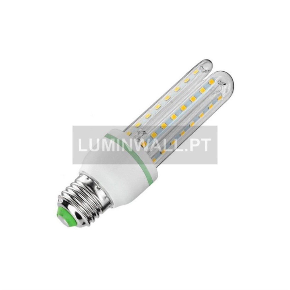 Lâmpada LED E27 Tubular U 12W 6000K