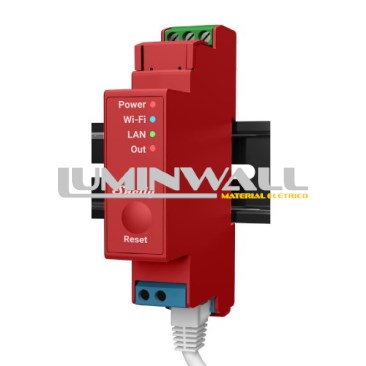Módulo p/ Calha DIN c/ 1 Relé e Med. Energia p/ Autom. Wi-Fi/BT/LAN 110/240VAC 16A SHELLY PRO 1PM