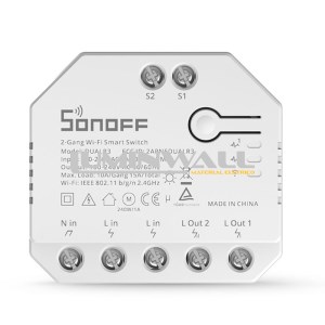 Interruptor Inteligente Wi-Fi de Relé Duplo c/ Medição de Energia SONOFF DUAL R3