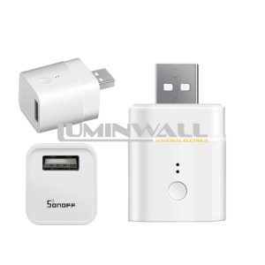 Adaptador USB 5V Inteligente s/ Fios Wi-Fi SONOFF Micro