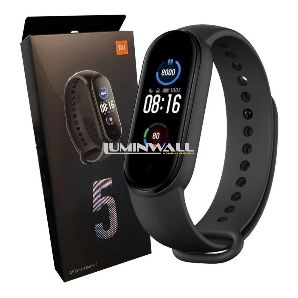 Smartband XIAOMI Mi Band 5 1.5" Amoled Preto