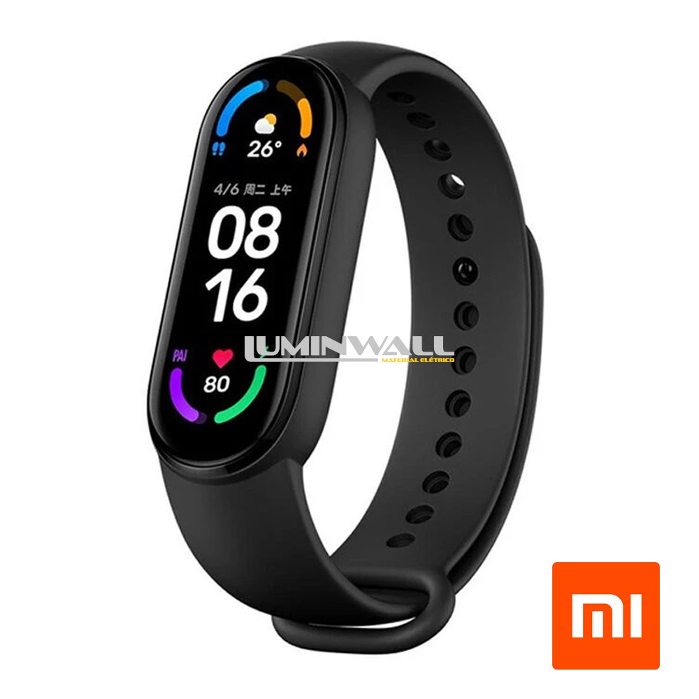 Smartband XIAOMI Mi Band 6 1.5" Amoled Preto